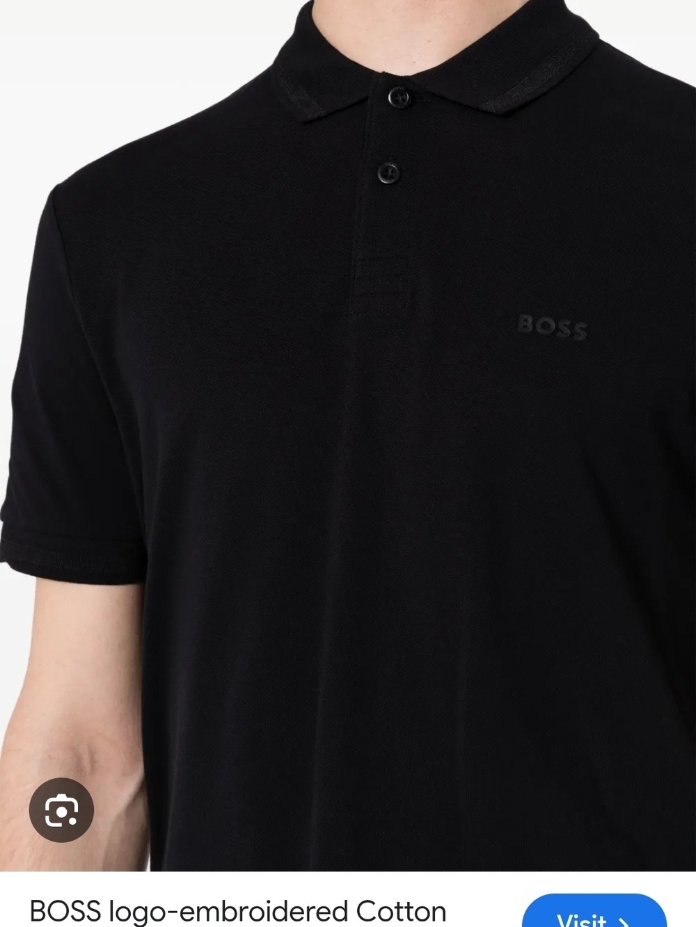 Boss Black Logo-Embroidered Cotton Polo XXL New Wuth Tag